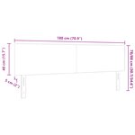 vidaXL Tête de lit Design Simple Crème 180 cm Tissu Corduroy