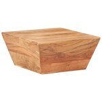 vidaXL Table basse en forme de V 66x66x30 cm Bois d'acacia massif