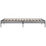 vidaXL Cadre de lit sans matelas sonoma gris 100x200 cm