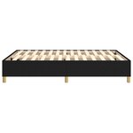 vidaXL Cadre de lit sans matelas noir 140x190 cm tissu