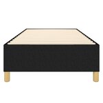 vidaXL Cadre de lit sans matelas noir 90x190 cm tissu