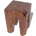 vidaXL Tabouret Bois de teck massif