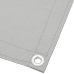 vidaXL Écran de balcon gris clair 75x800 cm 100  polyester oxford