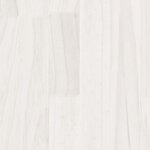 vidaXL Cadre de lit sans matelas blanc 120x200 cm bois massif