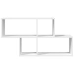 vidaXL Étagère murale blanc 100x20x53 cm bois d'ingénierie