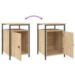vidaXL Tables de chevet 2Pièces chêne sonoma 40x42x60cm bois d'ingénierie