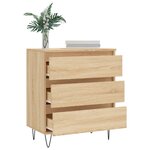 vidaXL Buffet Chêne sonoma 60x35x70 cm Bois d'ingénierie