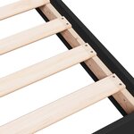 vidaXL Cadre de lit sans matelas noir 90x200 cm bois d'ingénierie