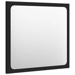 vidaXL Ensemble de meubles de salle de bain Noir Aggloméré