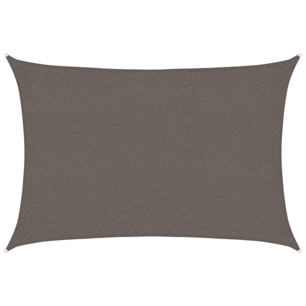vidaXL Voile d'ombrage 160 g/m² Anthracite 2x2 5 m PEHD