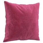 vidaXL Ensemble de canapés 3 Pièces avec coussins rouge bordeaux velours
