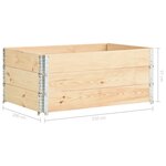 vidaXL Jardinières surélevées 3 Pièces 100x150 cm Bois de pin solide
