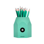 Pot a crayons antartik hexagonal silicone soft touch 95x75x80 mm coloris pastels   assortis
