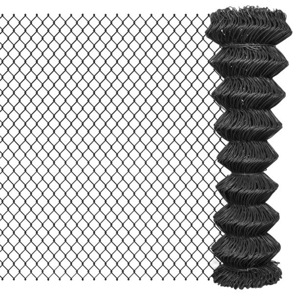 vidaXL Clôture à mailles Acier 15 x 1 5 m Gris