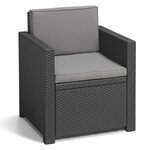 Keter Chaise de jardin Monaco Graphite