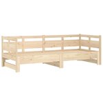 vidaXL Lit coulissant sans matelas bois de pin solide 2x(80x200) cm