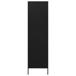 vidaXL Garde-robe Noir 90x50x180 cm Acier