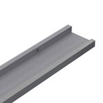 vidaXL Étagères murales 4 Pièces Gris 100x9x3 cm