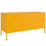 vidaXL Meuble TV jaune moutarde 100 5x39x50 5 cm acier