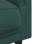 vidaXL Ensemble de canapés 2 Pièces avec coussins vert foncé velours