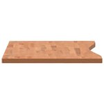 vidaXL Dessus de bureau 110x(50-55)x2 5 cm bois massif de hêtre
