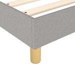 vidaXL Cadre de lit sans matelas gris clair 100x200 cm tissu