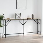 vidaXL Table console chêne sonoma 180x23x75 cm bois d'ingénierie