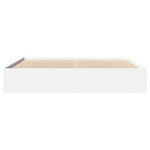 vidaXL Cadre de lit blanc 180x200 cm bois d'ingénierie
