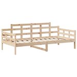 vidaXL Ensemble de lit de jour et de banc et toit 90x190 cm pin massif