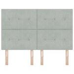 vidaXL Luminaire de Tête LED Gris Clair 72 cm Velours