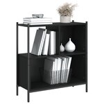 vidaXL Bibliothèque noir 72x28x77 5 cm bois d'ingénierie