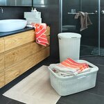 Curver Panier à linge Style 45 L Blanc vintage