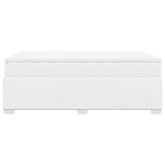 vidaXL Sommier à lattes de lit avec matelas blanc 120x190cm similicuir