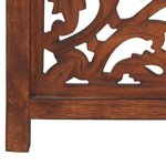 vidaXL Cloison de séparation 3 panneaux Marron 120x165cm Bois manguier