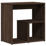 vidaXL Table d'appoint Chêne marron 50x30x50 cm Bois d'ingénierie