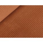 Canapé d'angle gauche convertible ARTEMIS 4 places - Velours côtelé terracotta - 246 x 174 x 96 cm