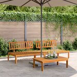 vidaXL Canapés centraux palette de jardin 2 Pièces bois massif d'acacia