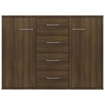 vidaXL Buffet Chêne marron 88x30x65 cm Bois d'ingénierie