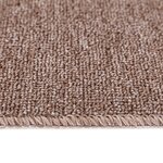 Tapis d'escalier vidaXL avec dos en latex Marron clair 20x75