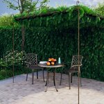 vidaXL Pergola de jardin Marron antique 4x3x2 5 m Fer