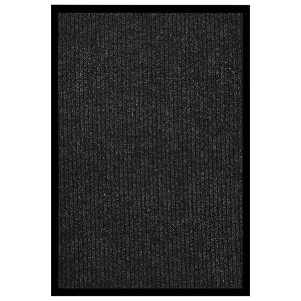 vidaXL Paillasson rayé Anthracite 80x120 cm