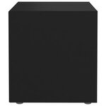 vidaXL Meubles TV 4 Pièces noir 37x35x37 cm bois d’ingénierie