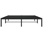 vidaXL Cadre de lit métal noir 150x200 cm