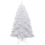 vidaXL Sapin de Noël artificiel à charnières avec neige floquée 270 cm