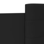 vidaXL Cadre de lit avec LED sans matelas noir 100x200 cm