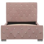 vidaXL Cadre de lit sans matelas Rose Velours 90x200 cm