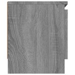 vidaXL Meuble TV avec porte Sonoma gris 102x30x36 cm