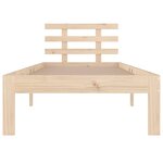 vidaXL Cadre de lit Bois massif 90x200 cm