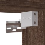 vidaXL Meuble TV mural avec LED chêne marron 180x31x39 5 cm
