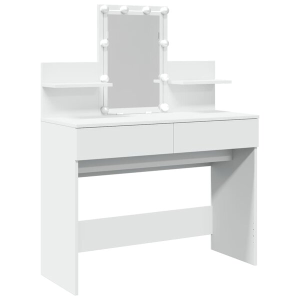 vidaXL Coiffeuse avec LED blanc 100x40x130 cm